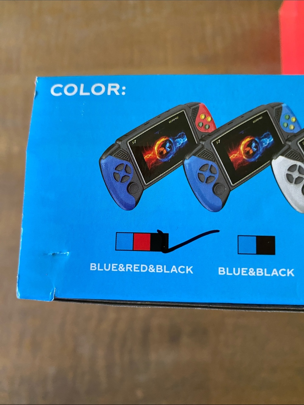 2- Dual-Color HandheldRetroGame- Red and Blue - Picture 2 of 4